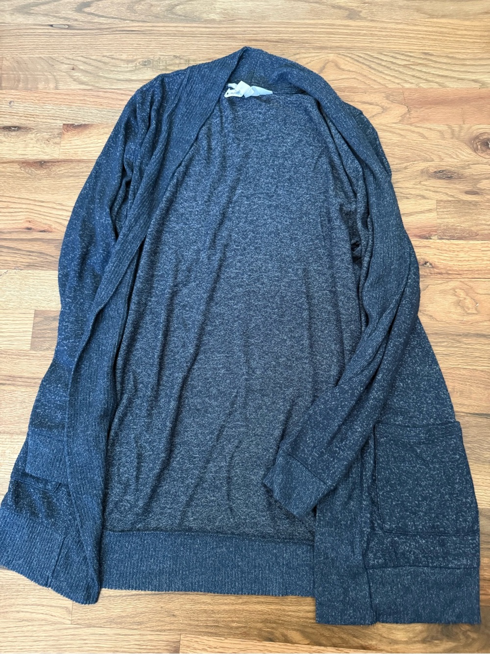 Market & Spruce Dark Gray Open-Front Women's Cardigan